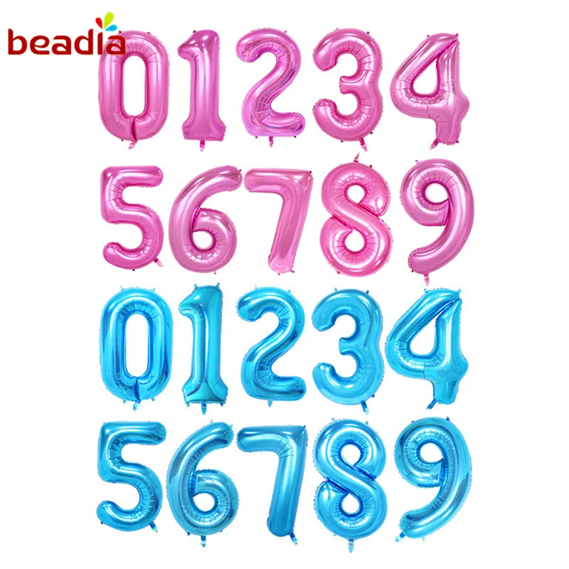 40 дюймов золотой серебряный розовый синий фольгированный шар большой женский