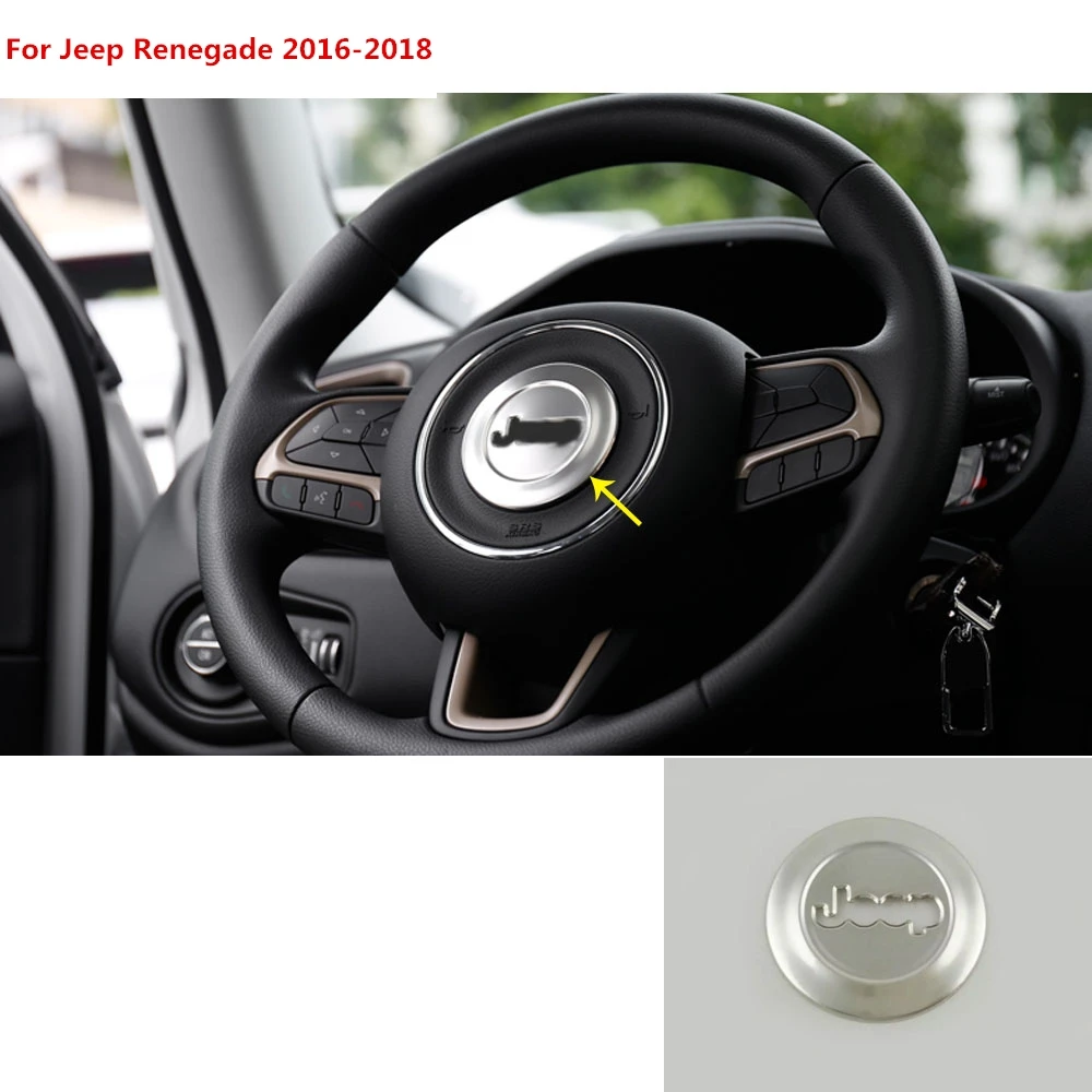 Для Jeep Renegade 2016 2017 2018 автомобильный детектор Стик Стайлинг крышка из нержавеющей