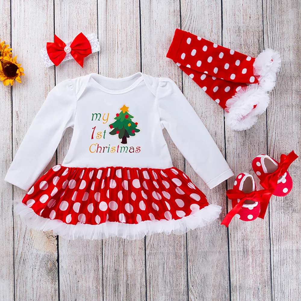 Winter Snowman Holiday Children Clothing Xmas Party Tulle Kids Costume Fancy New Year Baby Girl Christmas Tree Dress For Girls | Детская