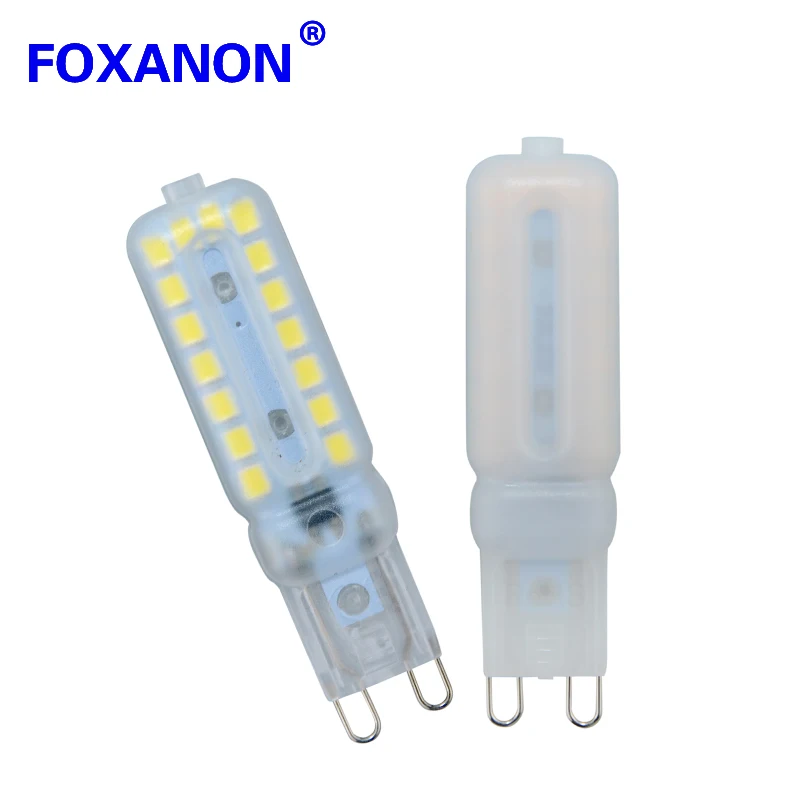 Светодиодная лампа фонарь Foxanon 6 светодиодный т. 110 В 220 G9 3 Вт 5 7 2835 SMD диммируемая