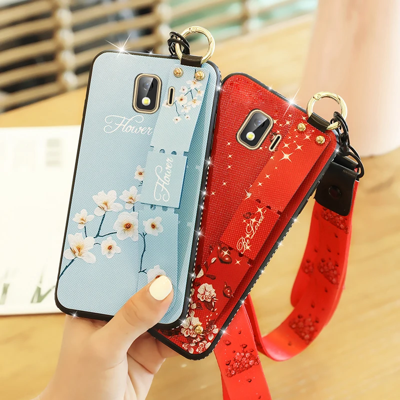 Модный чехол для телефона с разбитыми цветами Samsung Galaxy J2 Pro 2018 силиконовый мягкий