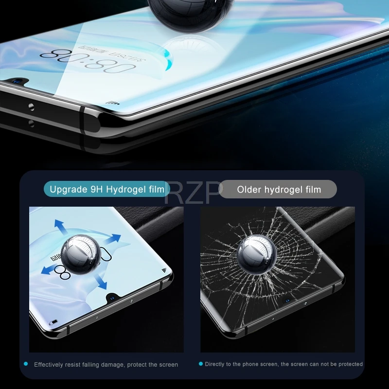 RZP 2 шт. 12D изогнутая полная Защита экрана для Huawei P20 P30 Pro lite 3D мягкая пленка из ТПУ