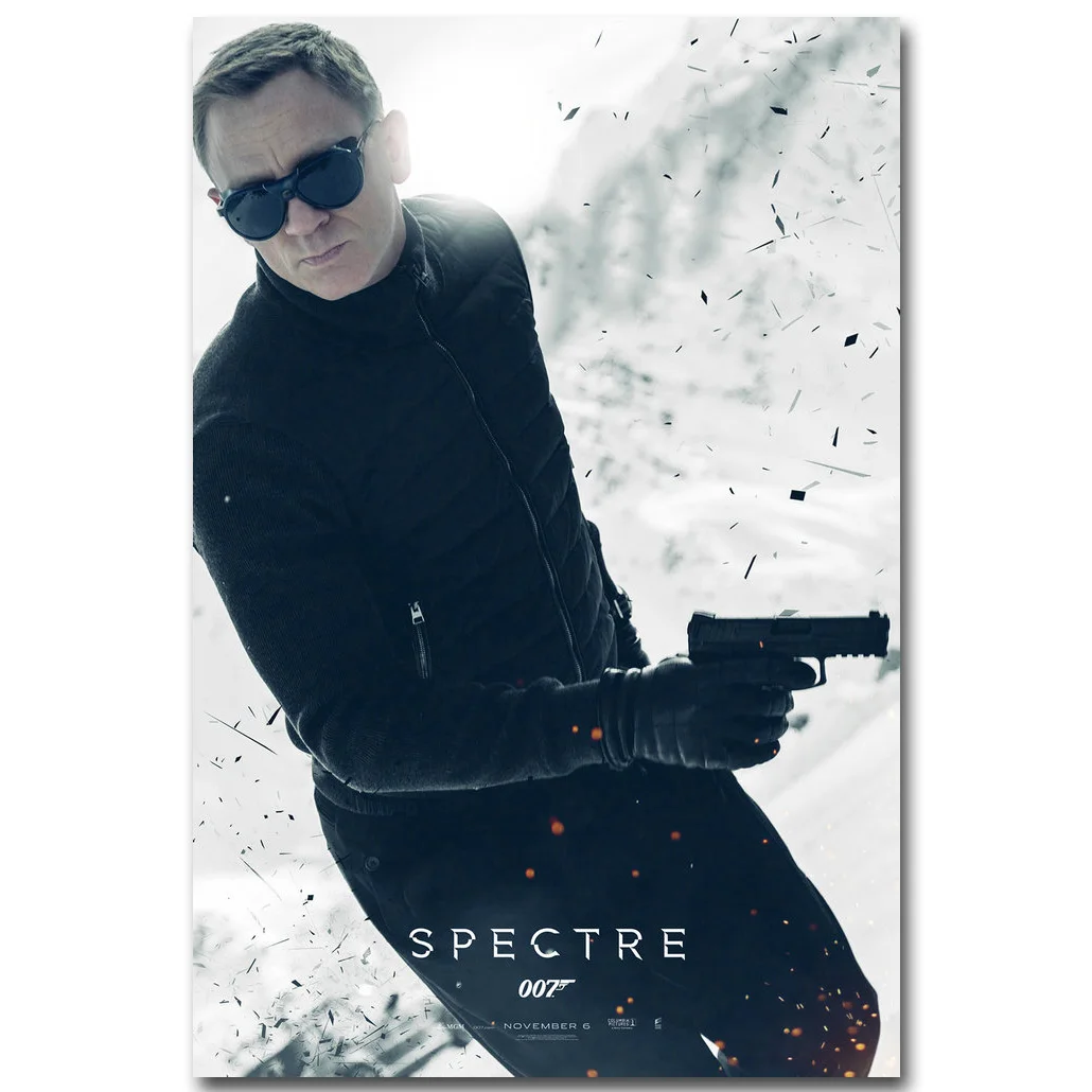 007 спектральный художественный печатный плакат из шелковой ткани 13x20 24х36