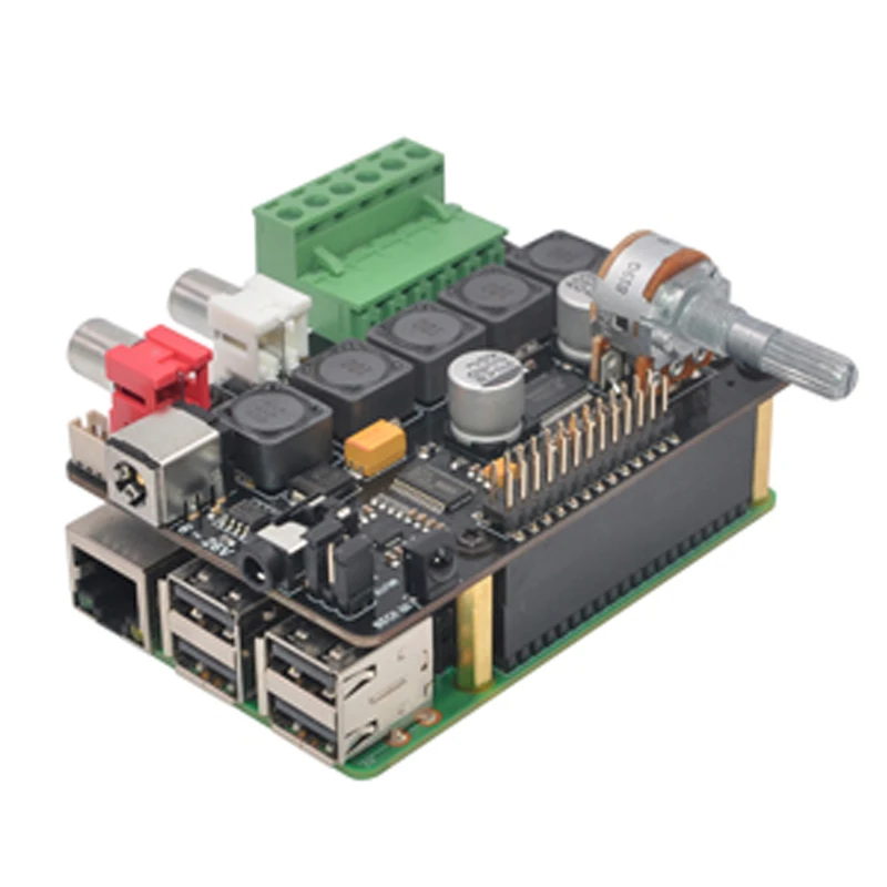 Raspberry Pi X400 I2S звуковая плата расширения внешняя карта для телефона +/ 3B / 2B B