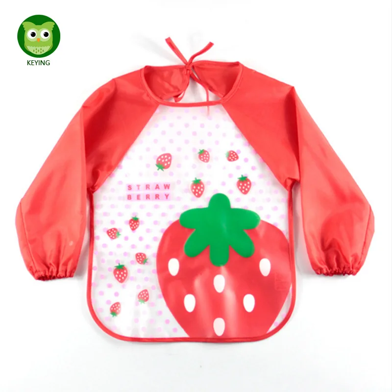 Детский непромокаемый фартук KEYING из ЭВА с длинным рукавом героями мультфильмов