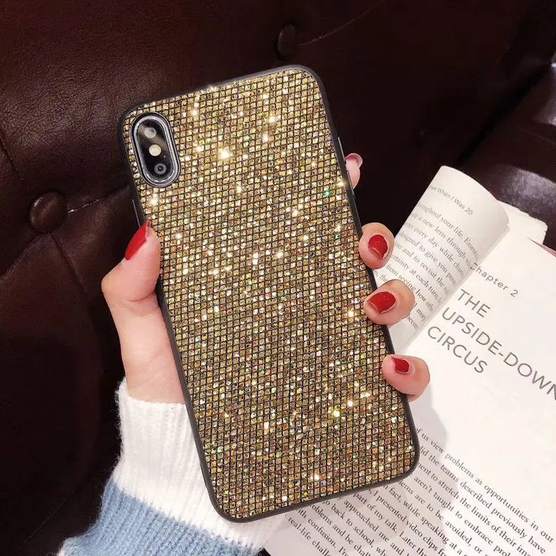 Gold Роскошный блестящий чехол для Huawei Play Nova 3 3i 4 P Smart Plus P20 P30 Pro P10 Plus Mate 20 10 Lite Honor V20 8X блестящие чехлы - Цвет: Gold