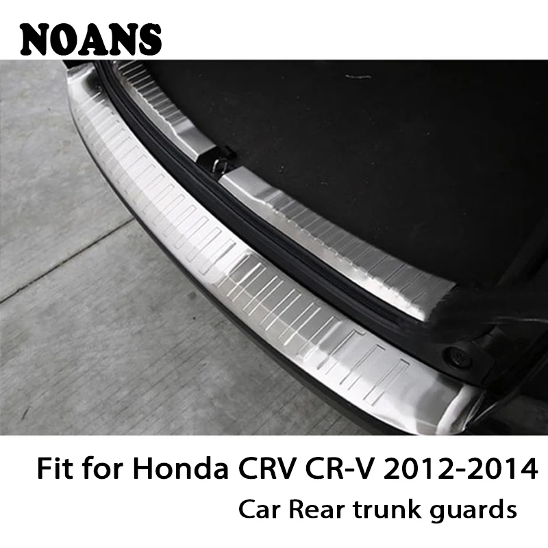 NOANS для Honda CRV CR-V 2012 2013 авто задний багажник дверь Бампер анти полоски от царапин аксессуары из нержавеющей стали