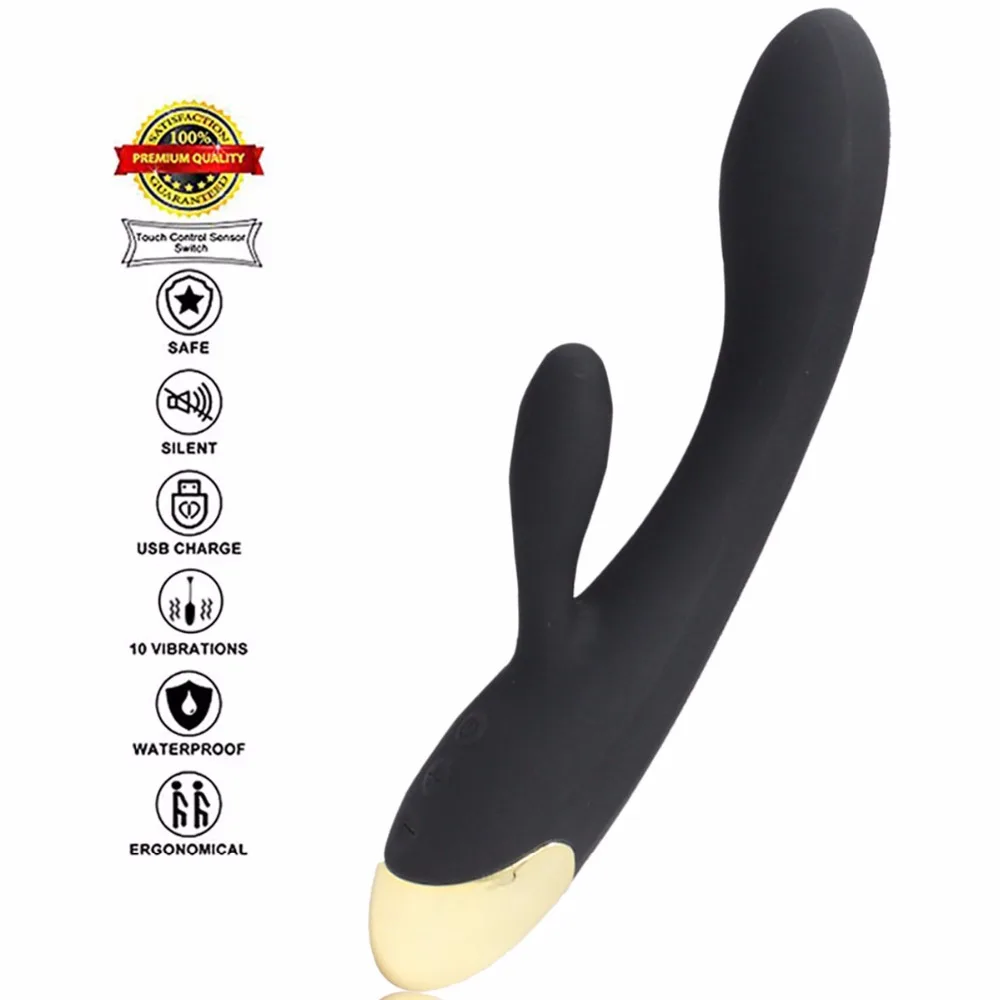 G Spot фаллоимитатор кролик вибратор для женщин двойная вибрация Силиконовый