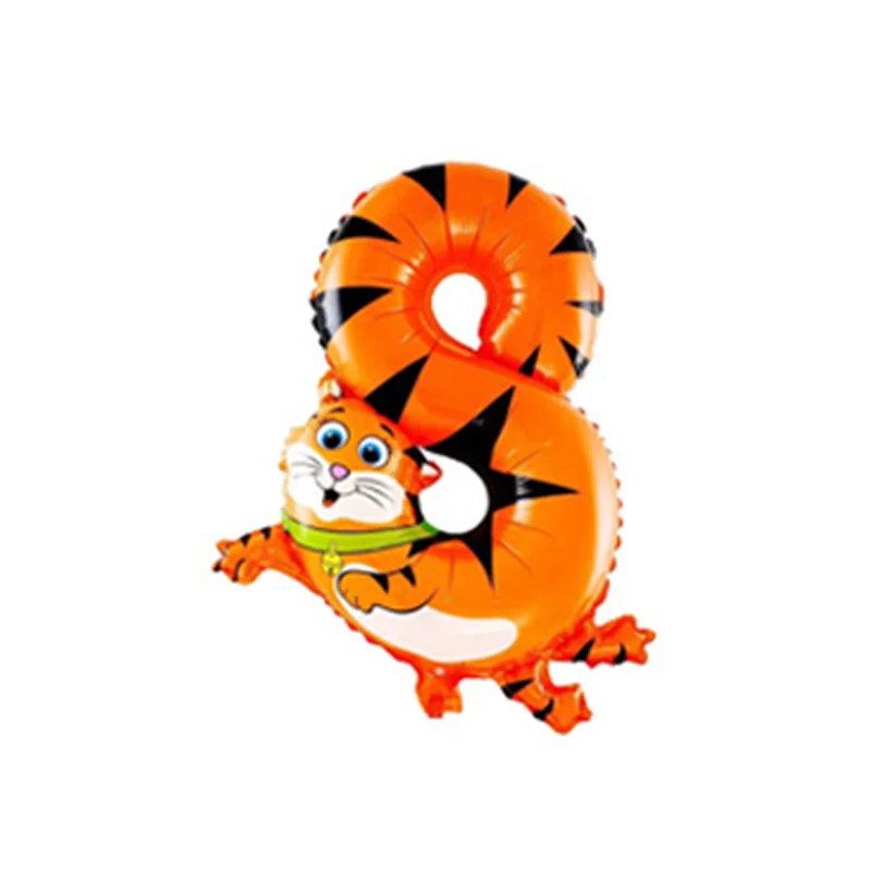 16inch Kids Animal Digital Balloon Aluminum Foil Air Number Balloons Children Gift Wedding Birthday Party Decoration Supplies | Дом и сад