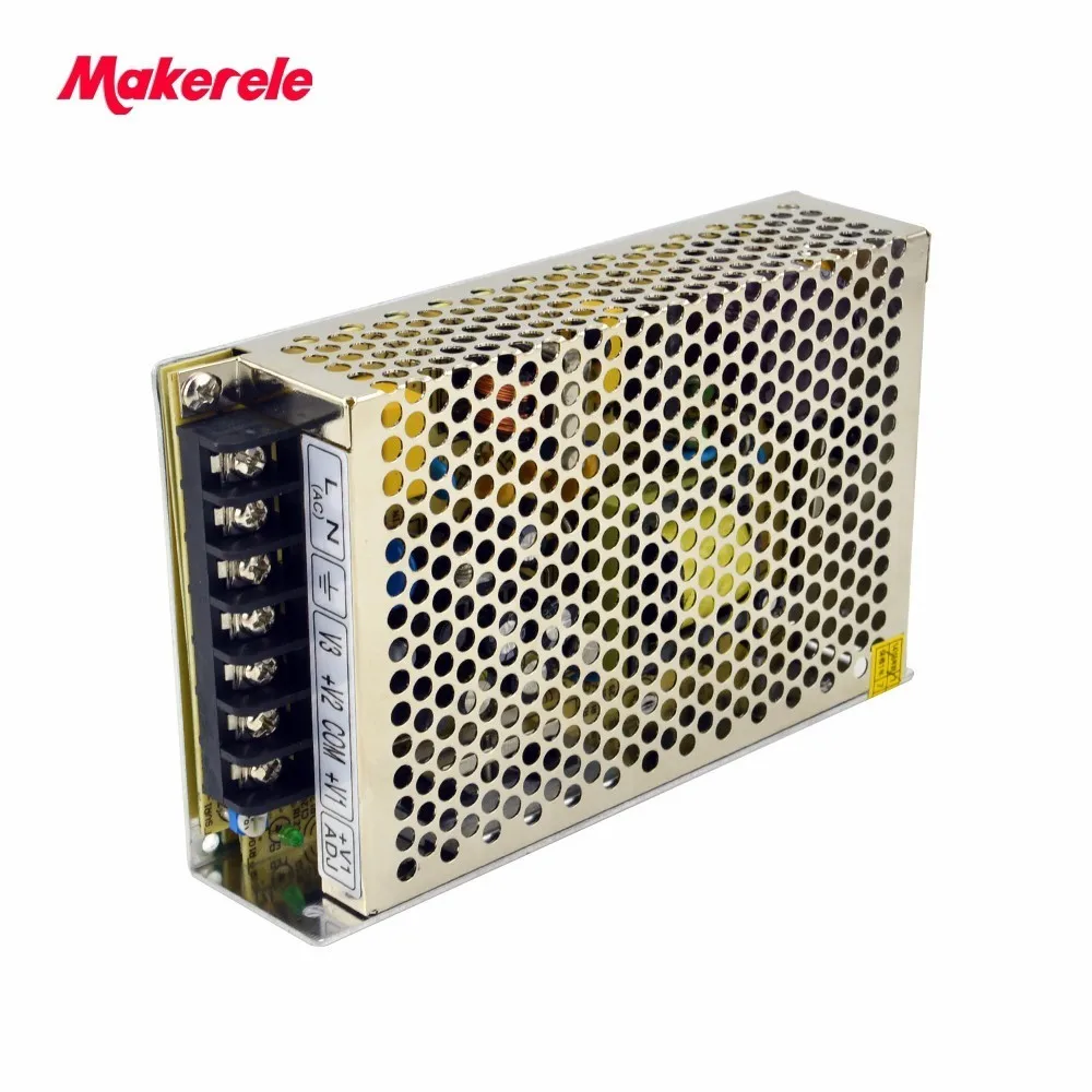 Small Volume triple output Switching power supply ac to dc 75w net 75b 5V 12V for LED Strip CNC 3D Print|switch power|switching supplytriple |