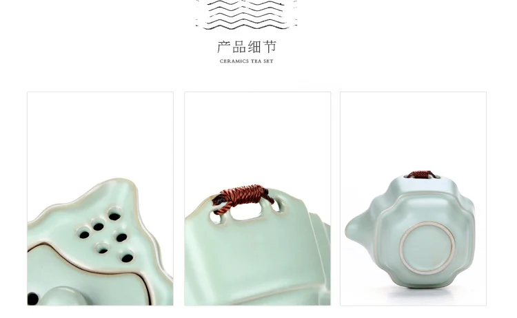 TANGPIN керамический чайник gaiwan чайные чашки портативный дорожный чайный набор с сумкой для путешествий