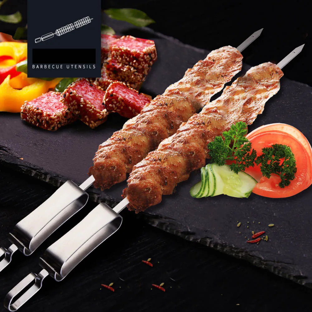 Новый 5 шт. барбекю шашлык мясо гриль палка Шашлык из нержавеющей стали вилка еда