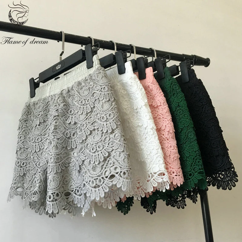 2021 new lace shorts women summer S-2XL 21-1029 | Женская одежда