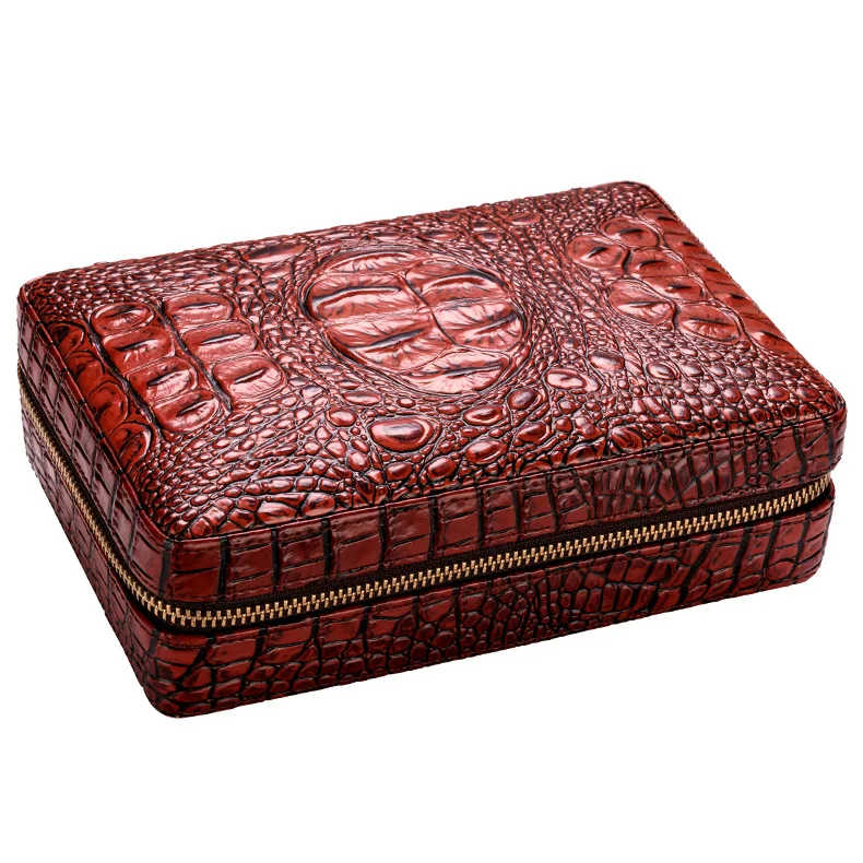 COHIBA кожаный чехол для сигар Cedar Cigar Box дорожный хьюмидор с Зажигалка для сигар резак набор с увлажнителем W/Подарочная коробка CLA-T113-1