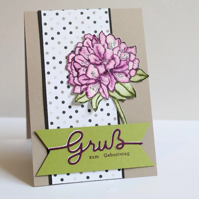 Rosemary stamps German Flower Metal Cutting Dies and stamp For Scrapbooking Practice Hands-on DIY Album Decor Card Craft | Дом и сад