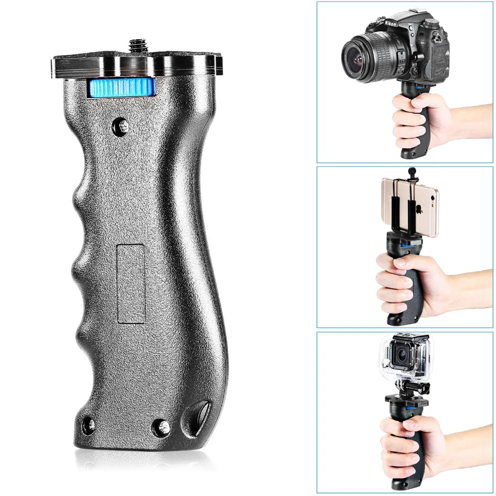 Neewer 2-Pack ручка для фотоаппарата пистолет ручка Ручной Стабилизатор 1/" винт для Canon/Nikon/Panasonic/sony/Pentax/iPhone
