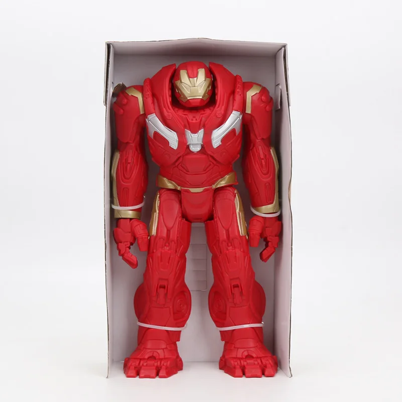 hulkbuster bag Мстители эндгейм фигурка игрушка Супер Герои Капитан Америка Железный человек Человек-паук Халк Тор Росомаха танос ПВХ фигурка игрушка 30 см - Цвет: hulkbuster bag