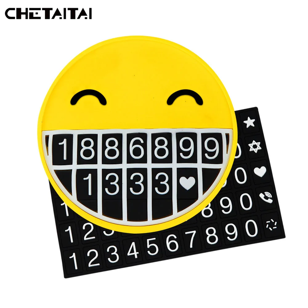 Chetaitai противоскользящая наклейка для автомобиля с номером телефона силиконовый