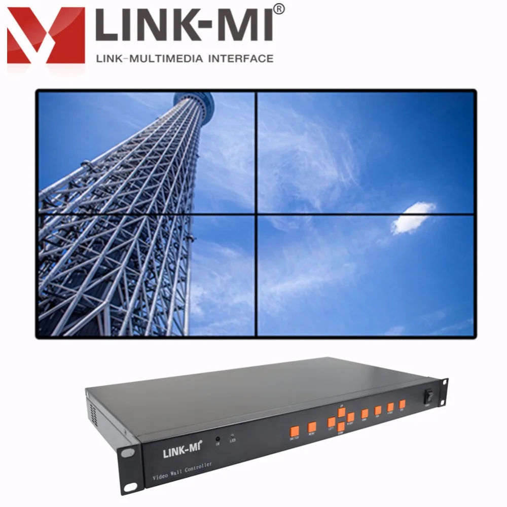 LINK MI TV04U HDMI + VGA AV USB LED/LCD 2x2 видео настенный контроллер Поддержка вращения на 180