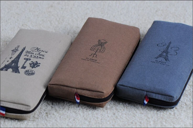 2017 Retro towers linen pencil bag Paris style cases stationery material escolar students office supplies H0016A | Канцтовары для
