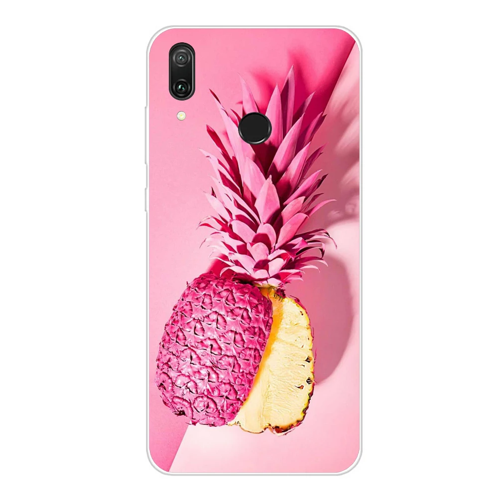 Чехол huawei Y6 2019 силиконовый мягкий чехол из ТПУ для Prime бампера задняя крышка |