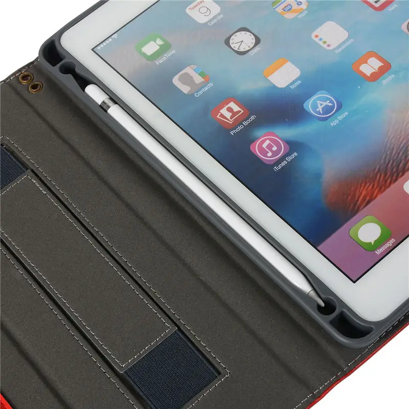 Чехол для Apple iPad 9,7 5-го 6-го поколения с карандашом для iPad Air 1 2 iPad Pro 9,7 Fundas+ пленка+ ручка