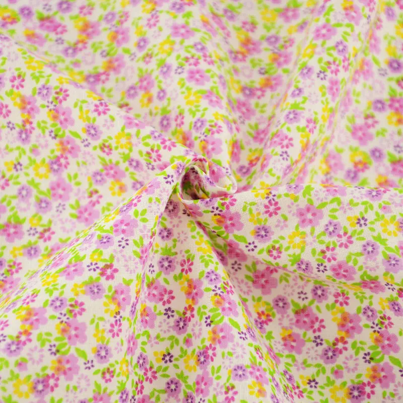 100% хлопчатобумажная ткань фиолетового цвета украшение для шитья текстильная