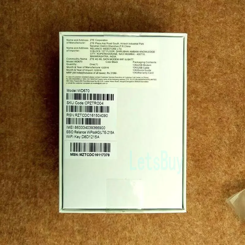 Разблокирована zte WD670 маршрутизатор точка доступа 4G LTE 850/1800/2300 МГц разблокирована GSM до 31 пользователей Wi-Fi PK huawei E5573