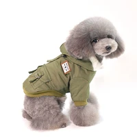 pet winter dog clothes warm dog coat soft fur hooded puppy jacket clothing pet apparel for small dogs 5sizes 3colors