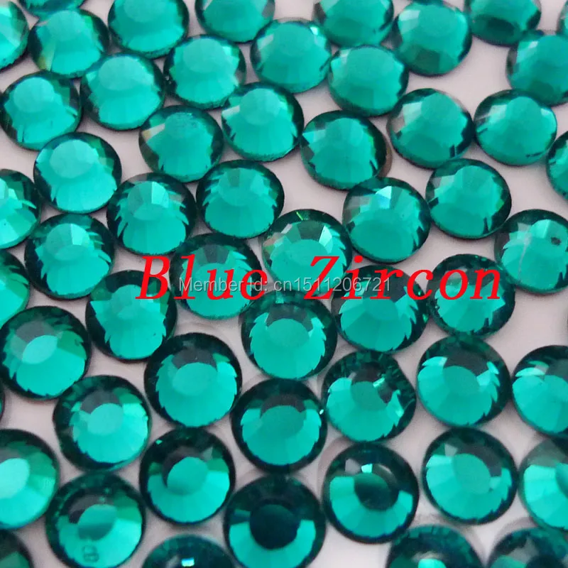 AAAA исправленное железо DMC с синим цирконием стразы плоской задней поверхностью