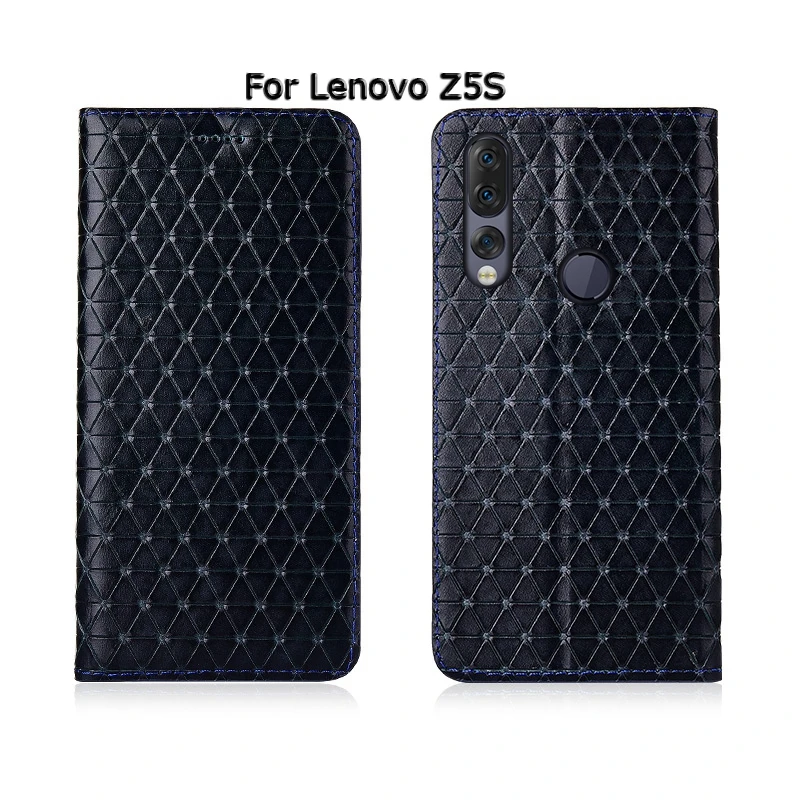 Топ из натуральной кожи чехол для телефона для lenovo Z5 Z5S Pro GT Флип Магнитный кронштейн сумка для карт мобильный чехол для телефона