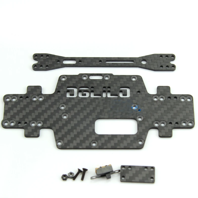 Wltoys K969 K979 K989 K999 P929 P939 1:28 RC Car spare parts upgraded carbon fiber chassis car bottom low body shell | Игрушки и хобби