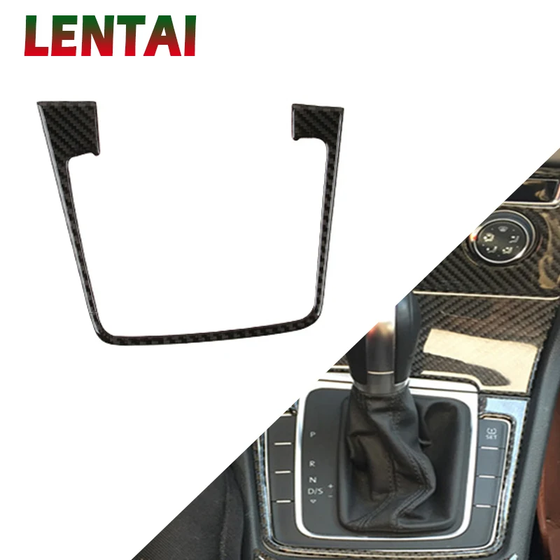 Наклейка на панель переключения передач из углеродного волокна для Volkswagen VW Golf 7 GTI