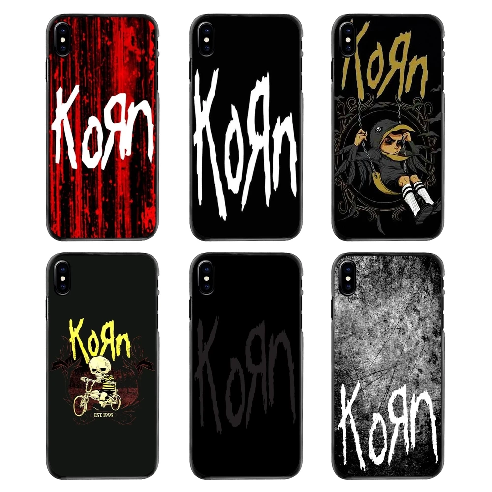 For iPhone 4 4S 5 5S 5C SE 6 6S 7 8 Plus X XR XS Max iPod Touch Korn Heavy Metal Band Jonathan Davis Logo Accessories Case |