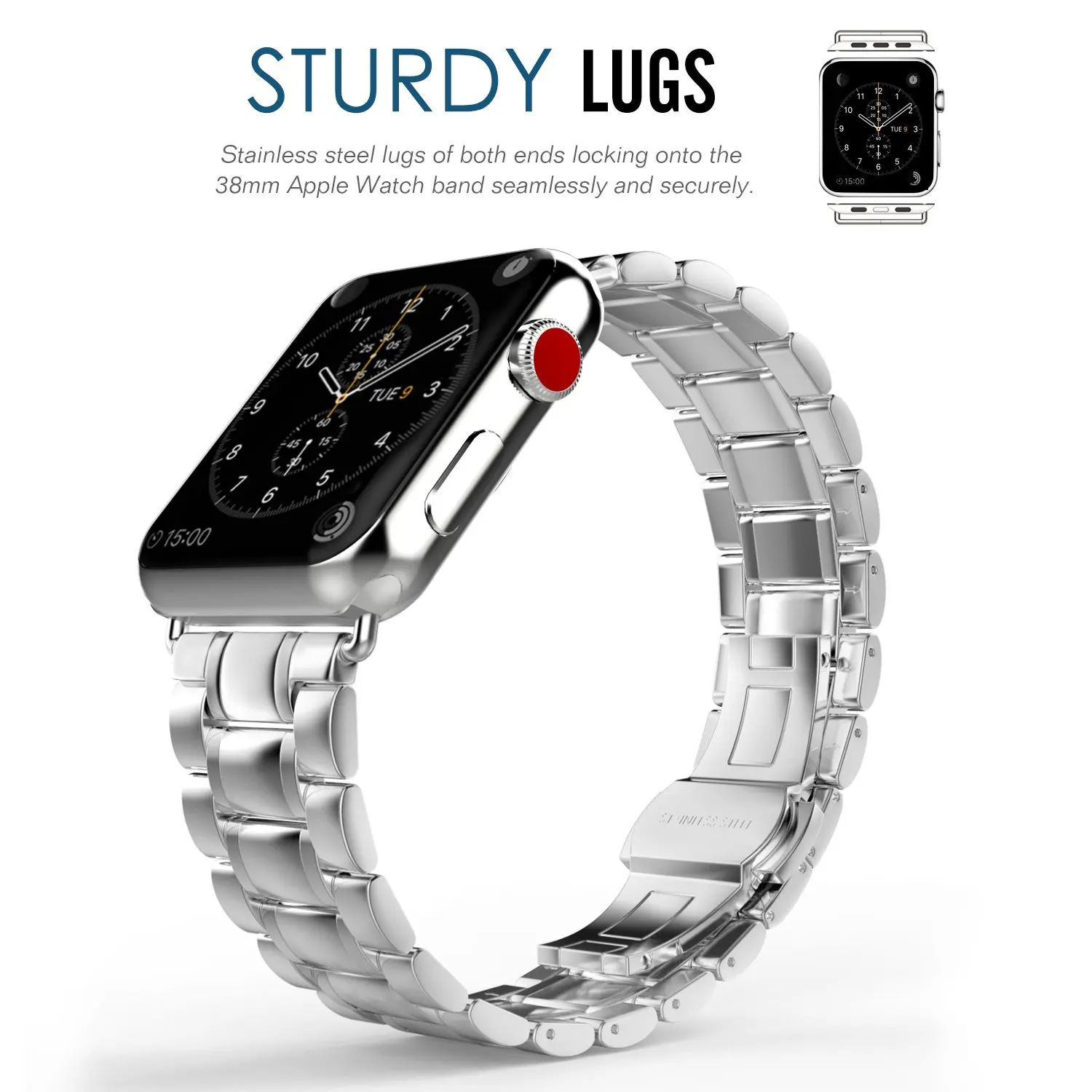 Ремешок Eastar для Apple Watch Band 42 мм 38 44 40 сменный Браслет из нержавеющей стали наручных