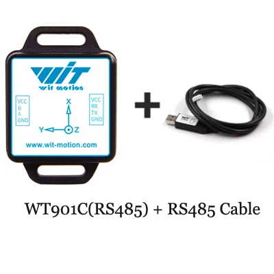 WT901C485 Data Line Witmotion WT901C485 высокой стабильностью 9-Axis AHRS Инклинометр акселерометр+ гироскоп+ Угол+ магнит(XYZ), RS485 протокол Modbus - Цвет: WT901C485 Data Line