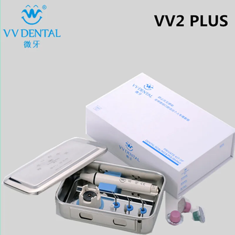 

New dental Set VV2 Plus Ultrasonic Dental Scaler Handpiece And Tips Fit on EMS/ WOODPECKER Teeth Whitening Equipment Dental