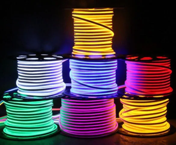 8 5*18 мм мини неоновые гибкие 2835 SMD светодиодные трубки 220В веревочные полосы