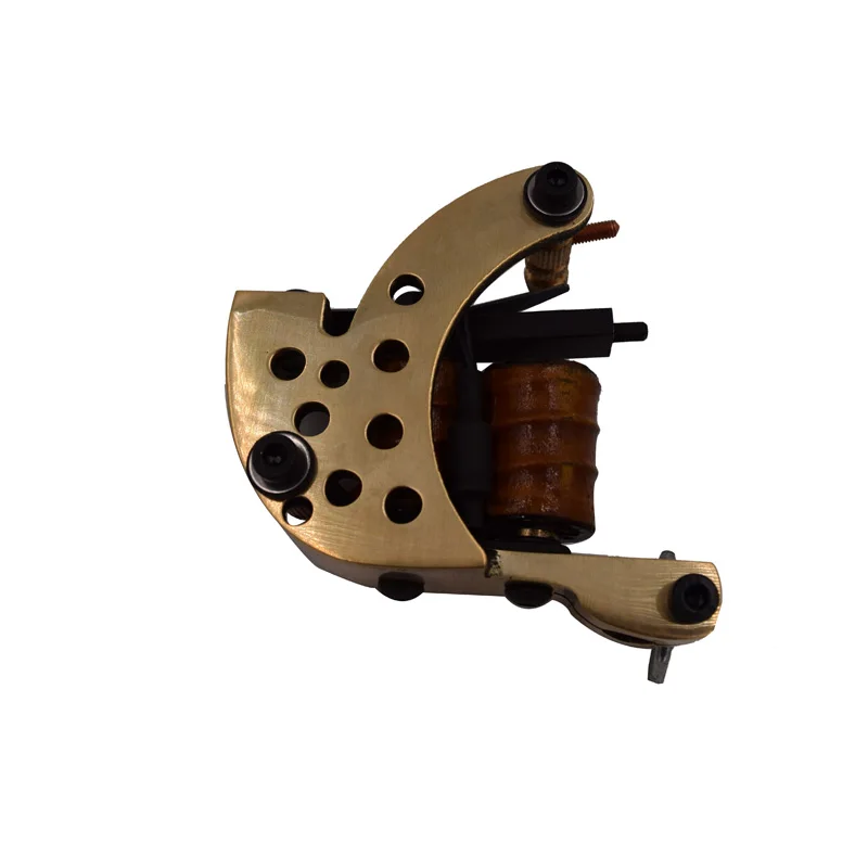 

Tattoo Machine Gun 10 Wrap Coils Handmade Rotary Machine Shader Liner Body Art Permanent Makeup Tattoo Needle Tips Power Supply
