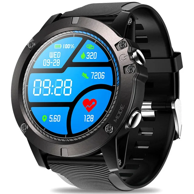 Black with Charger Bluetooth Смарт-часы для мужчин водонепроницаемые Zeblaze VIBE 3 PRO спортивные Смарт-часы монитор сердечного ритма датчик приближения акселерометр - Цвет: Black with Charger