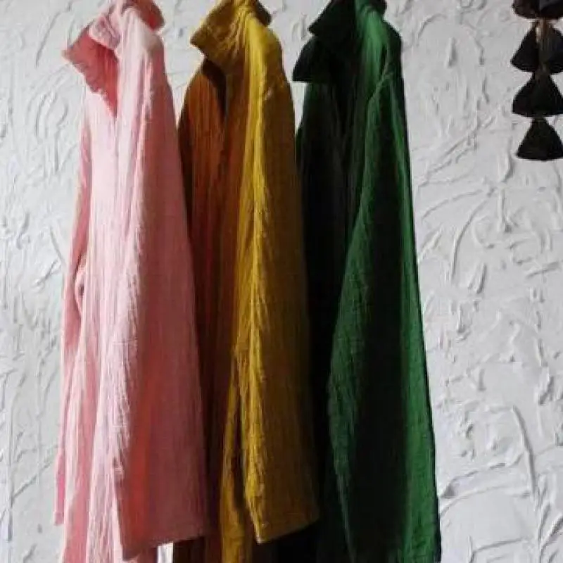 Женское платье с v-образным вырезом повседневное свободное Хлопковое