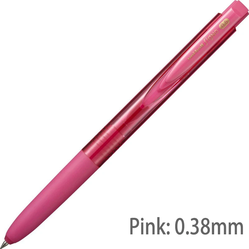 1pc pink0.38 UMN155 1 шт Mitsubishi Uni Япония гелевая ручка Uni-ball 0,38/0,5 мм 10 цветов Signo RT1 UMN155 Шариковая/нейтральная ручка школьные и офисные принадлежности - Цвет: 1pc pink0.38 UMN155