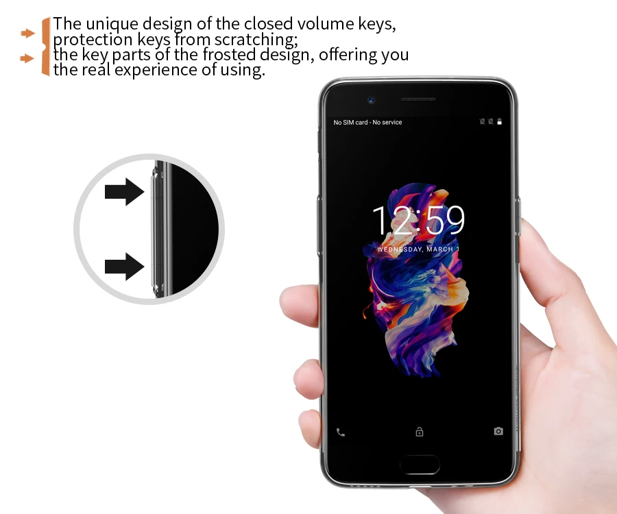 50 pcs NILLKIN Nature TPU case Mobile phone protective For OnePlus 5 |
