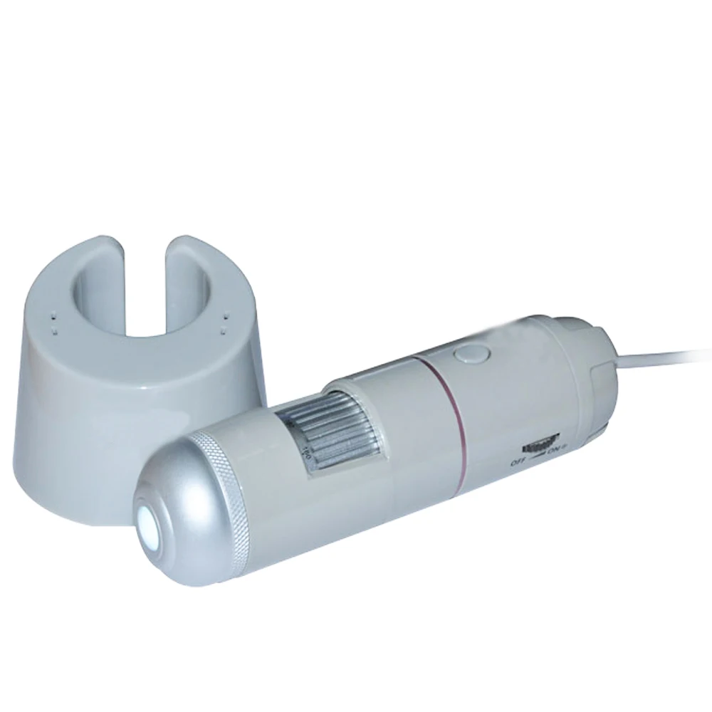 5X-200X Magnifier 8LED USB HD Digital Scalp Hair Microscope Skin Detector Skin Analyzer OTG Camera with Base
