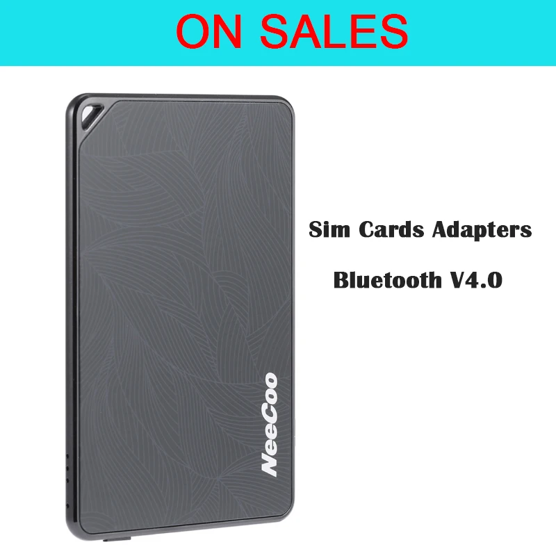 Neecoo BT 4.0 Dual SIM карты адаптера ультра-тонкий Поддержка нано сим-карты для iphone5S/6/6 plus/6