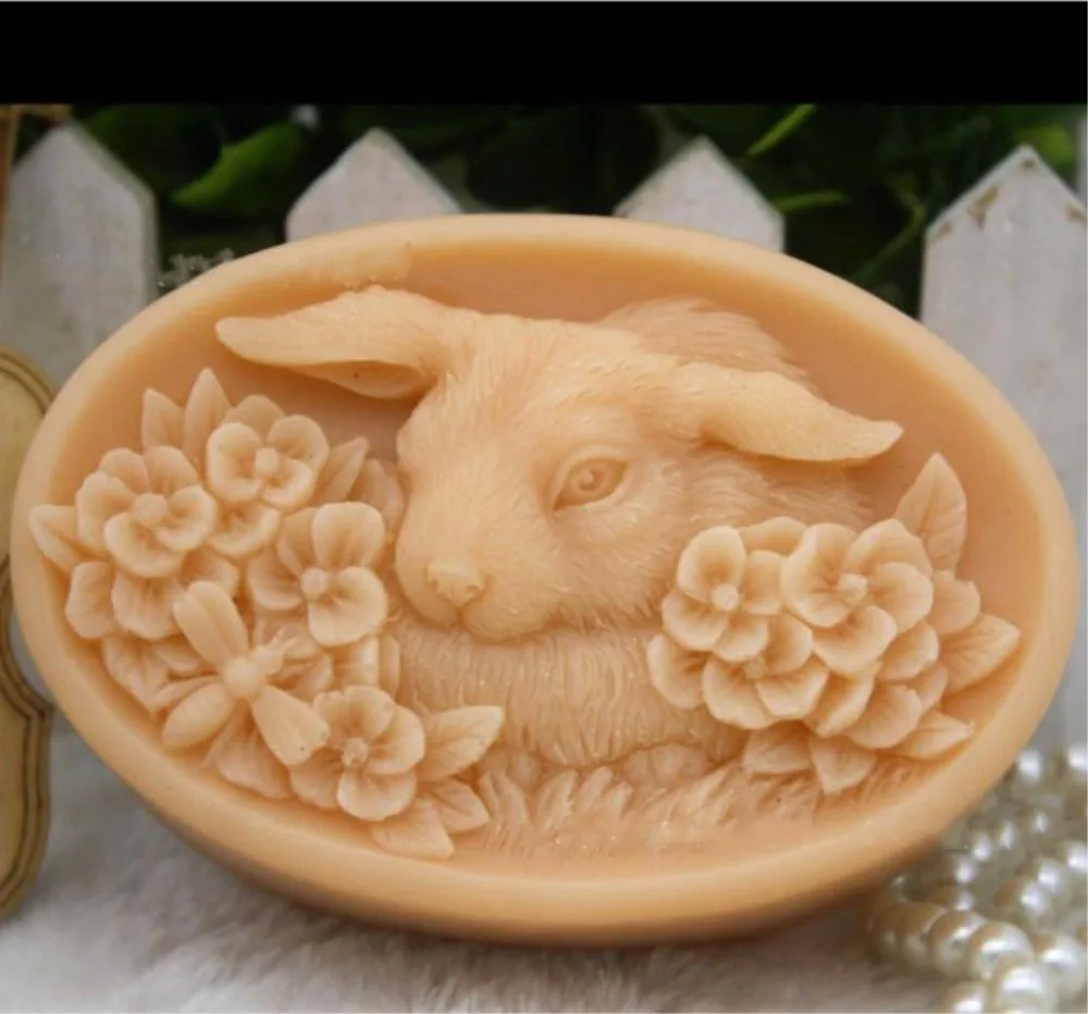 Формочки для мыла Rabbit Bunny силиконовая форма ручной работы свечей | Дом и сад