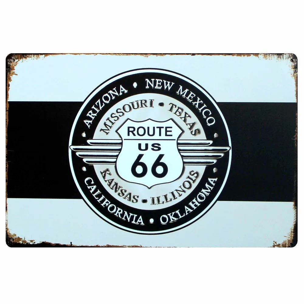 [Mike86] Ретро Аризона ROUTE 66 Новая Мексика США металлическая искусственная живопись