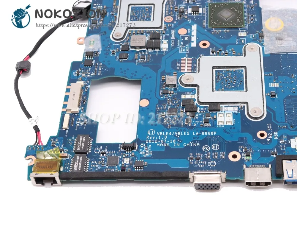 NOKOTION материнская плата для ноутбука Samsung NP355 NP355E5C VBLE4 VBLE5 V5 материн|Материнские