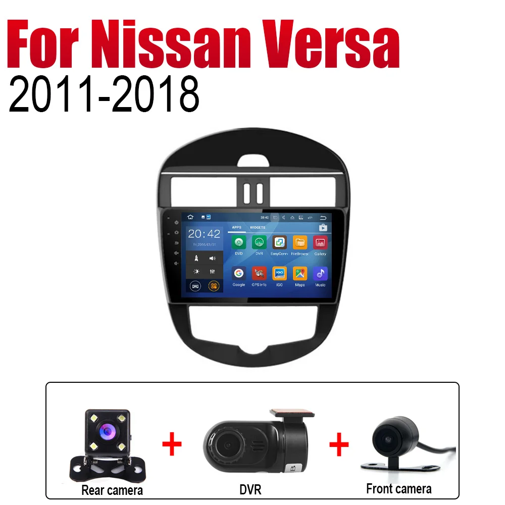 Extra Items Автомобильный проигрыватель gps навигация для Nissan Versa 2011 2012 2013 автомобильный Android мультимедийная система Радио стерео - Color: Extra Items