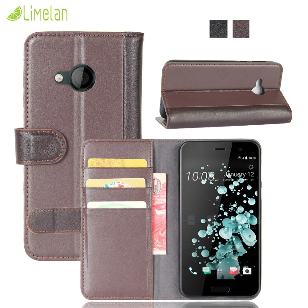 Роскошный чехол-книжка из натуральной кожи Limelan для HTC U Play 5 2 дюйма высокое